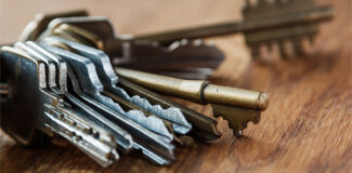 different kinds of keys on a key chain