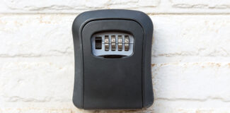 how safe are key safes like this one mounted on a white washed brick wall