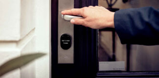 what is a smart lock like this one on a black front door
